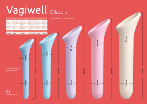 Dilatateurs médicaux Vagiwell® (ensemble de 5 pièces)
