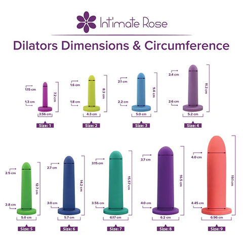 Intimate Rose® Single Vaginal Dilators (9 Sizes - You Pick)