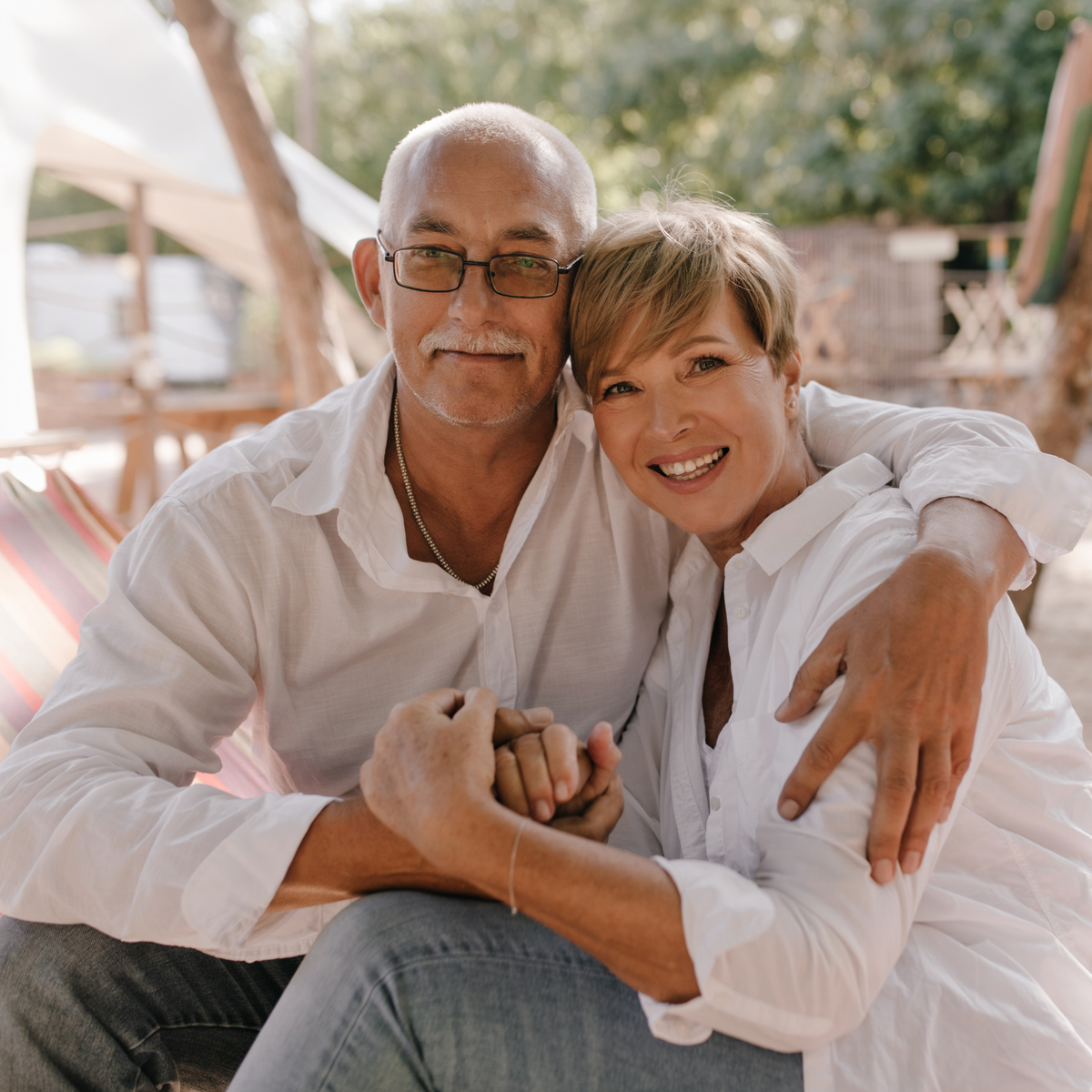 Smiling couple