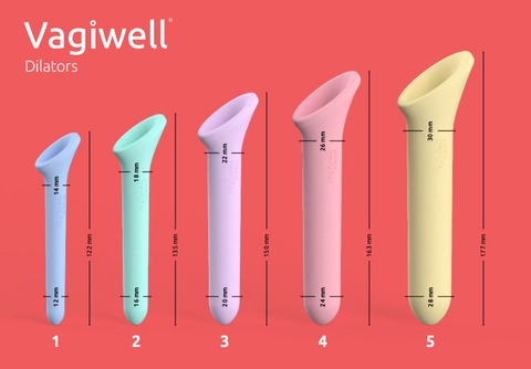 Vagiwell Single Vaginal Dilators (5 Sizes - You Pick)
