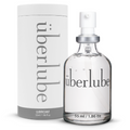 Überlube 55 ml silicone lubricant bottle beside its paper tube packaging